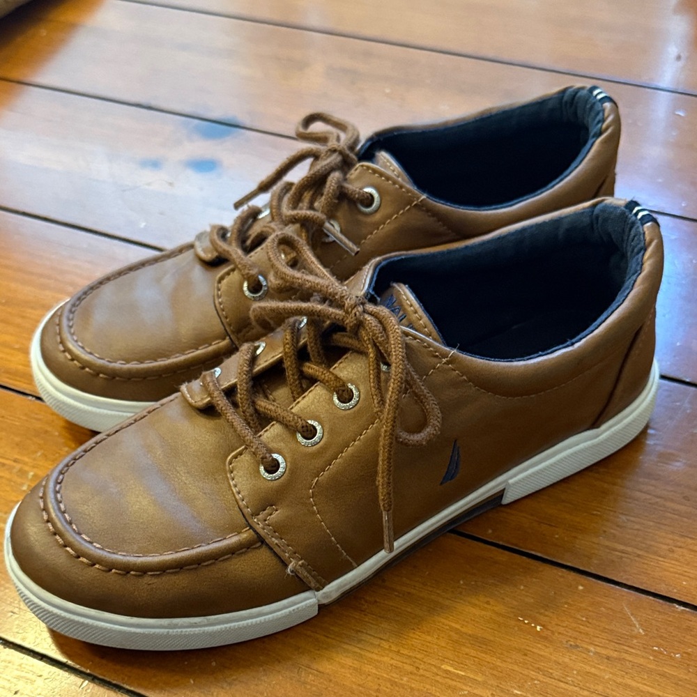 Nautica Kids Tan Boat Shoes
